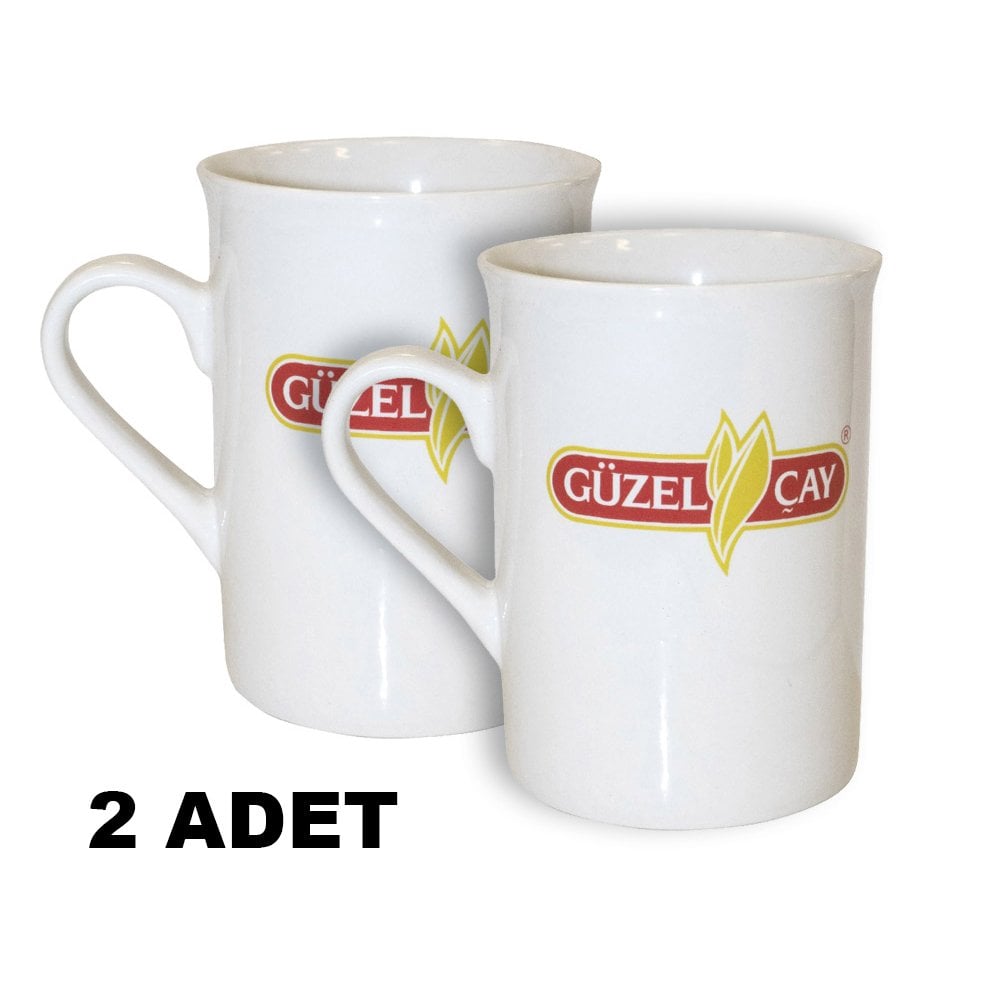Güzel Çay Porselen Kupa Bardak(2adet)