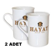 Hayat Çay Porselen Kupa Bardak(2adet)